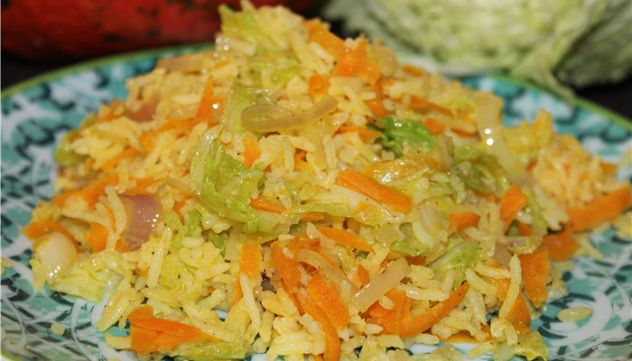 Dusená zelenina s ryžou